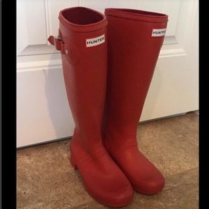 Red Hunter Boots